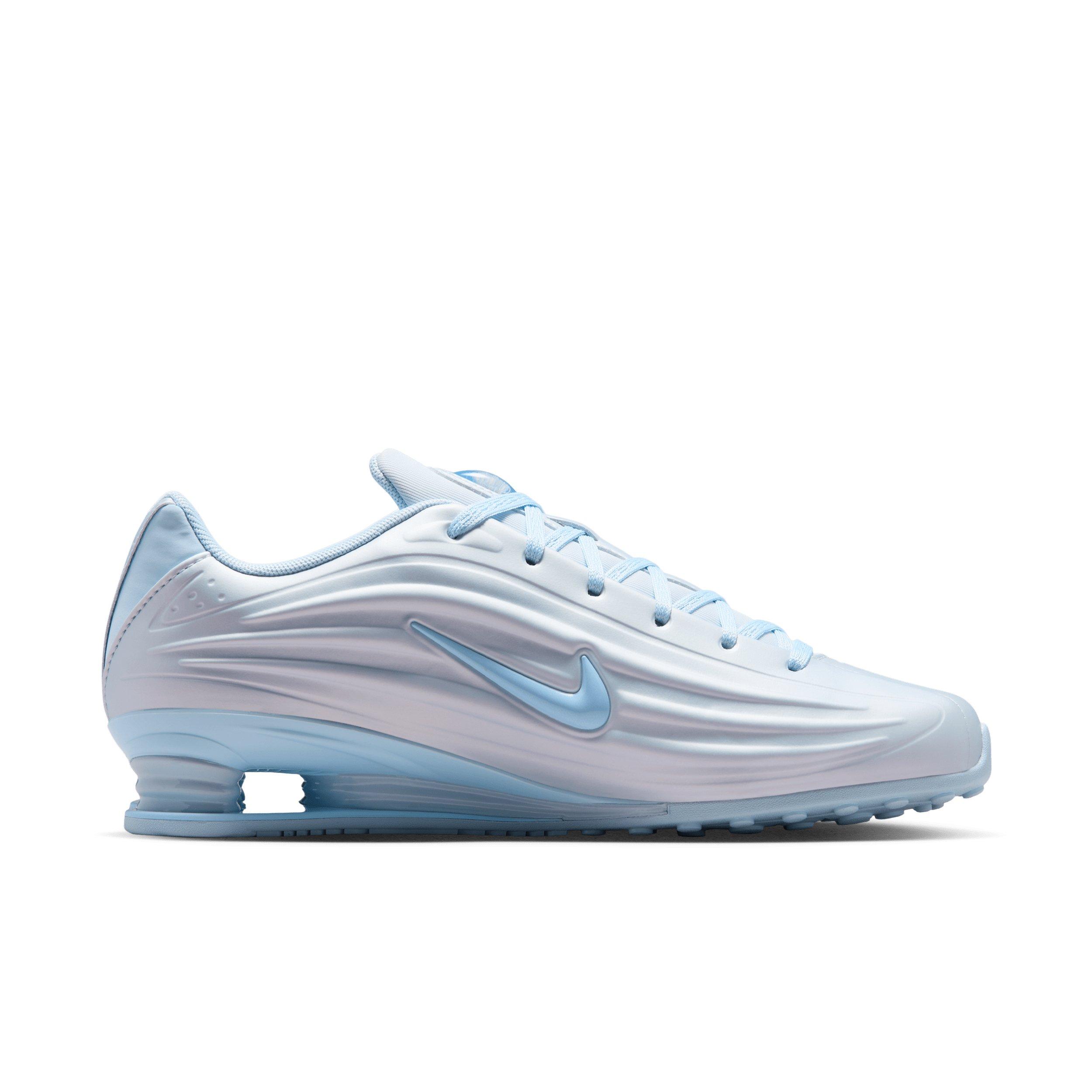 Nike Shox Z "Football Grey/Metallic Silver/Hydrogen Blue" Women's Shoe - GREY/SILVER/BLUE